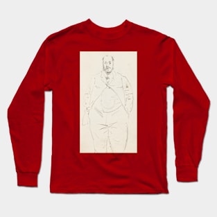 Sketch of Man Standing Long Sleeve T-Shirt